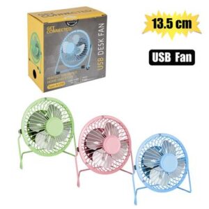 Usb mini desk fan 13,5cm diameter