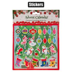 Xmas stationery sticker advent calendar