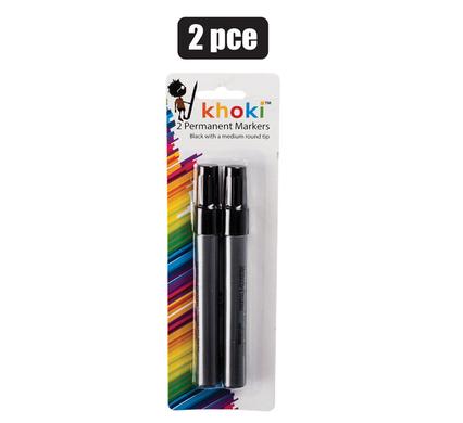 Marker permanent round tip 2pce