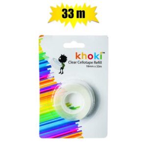 Tape adhesive super clear 33x18mm refill