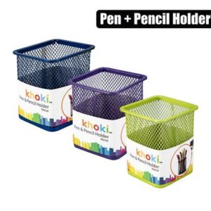 Stationery pen/pencil holder metal