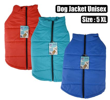 Pet dog jacket with zip unisex-5xl