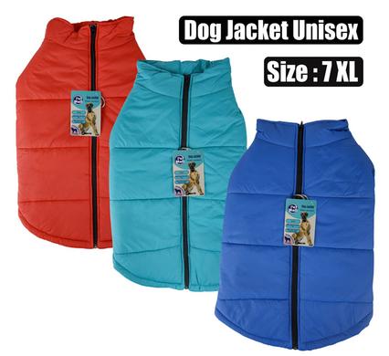 Pet dog jacket with zip unisex-7xl
