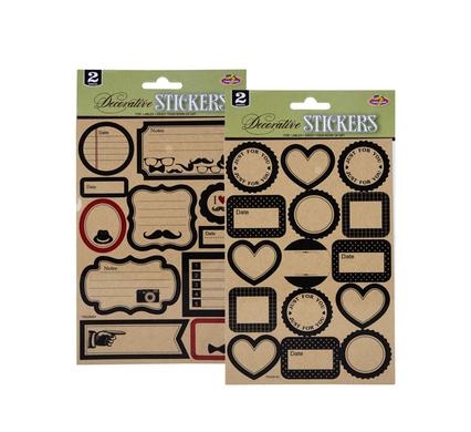 Sticker craft labels assorted