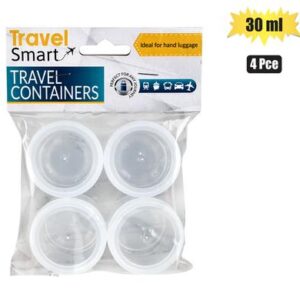 Travel bottles 4-pack tubs 30ml